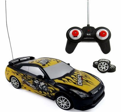 R/C Sports Car RC Sports Car Super Fast Drift Champion R/C Sports Car Remote Control Drifting Race Car 1:24   Headlights, Backlights, Side Lights   2 Sets Of Tires