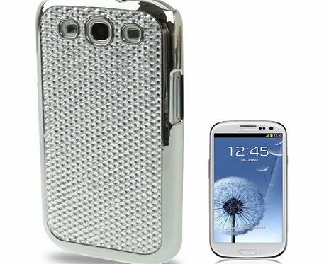 R-Tech24 Samsung Galaxy S3 i9300 DIAMOND GLITTER RHINESTONE PROTECTIVE CASE COVER SHELL - SILVER - (jewellery /Glitter / chrome / silver / gold / Luxury / Designer / Bumper / jewelry for SIII) by R-Tech24