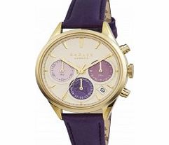 Radley Ladies Purple Leather Strap Chronograph