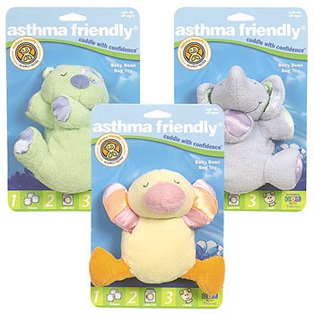 Asthma Friendly Baby Beanbag Green Bear 20cm AF47204