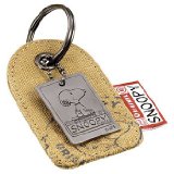 Snoopy Dog Tag Keyring