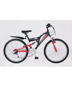 24in Wikid Boys Dual Suspension Bike