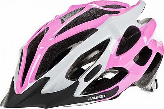 Raleigh Extreme Cycle Helmet - Pink and White