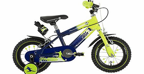 Raleigh Striker 12`` Boys Bike Green/Purple