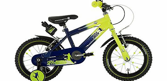 Raleigh Striker 14`` Boys Bike Green/Purple