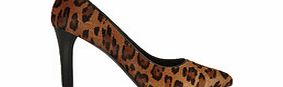 Cammie leopard print pony hair heels