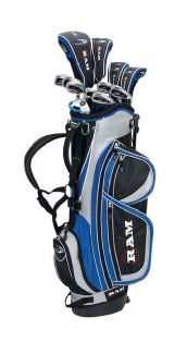 Ram CONCEPT 3G MENS STEEL GOLF SET WITH STAND BAG Right Hand / Regular / Blue