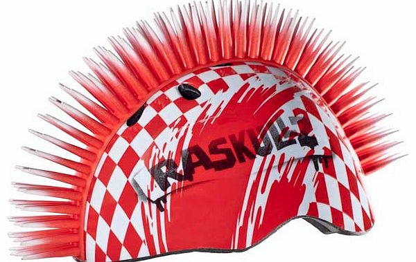 Mohawk Red Bike Helmet - Boys