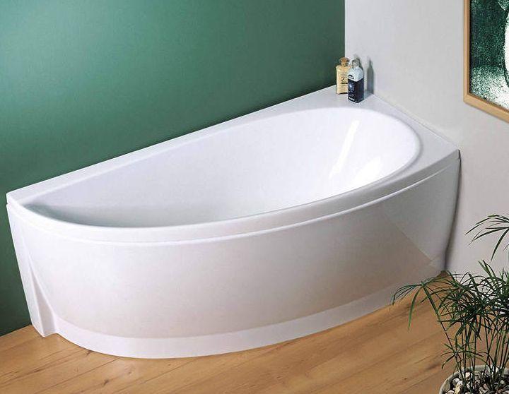 Avocado Corner Bath 160x75cm Right