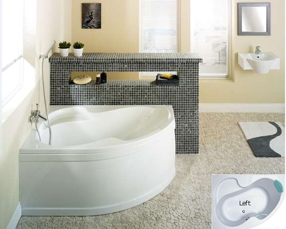 Ravak Rosa Corner Bath 140x105cm Left