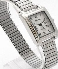 Ravel Ladies/Womens Silver Roman Numerals Expanding/Expander/Expansion Bracelet Band Watch (R0303.07.2)