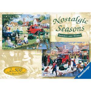 Ravensburger 2 In A Box Nostalgic Seasons 500 Piece Jigsaw Puzzles