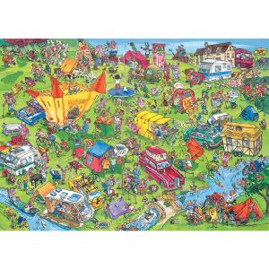 Ravensburger Mirror Image Campsite Chaos 1000 Piece Jigsaw Puzzle