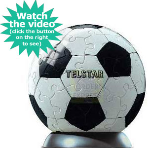 Ravensburger Puzzleball Mini Historical Telstar 1974 Football 60 Piece