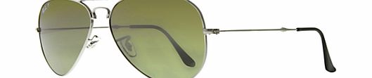 Ray-Ban RB3479 Folding Aviator Sunglasses, Gun