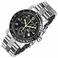 W1 - Black Stainless Steel Chronograph Watch w/ Tachymetre