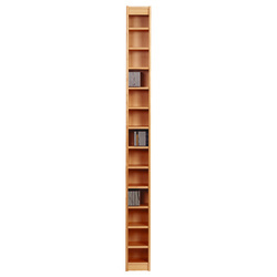 real Beech Veneer CD Bookcase 20W x 17D x 214H cm