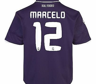 Real Madrid 3rd Shirt Adidas 2010-11 Real Madrid 3rd Shirt (Marcelo 12)