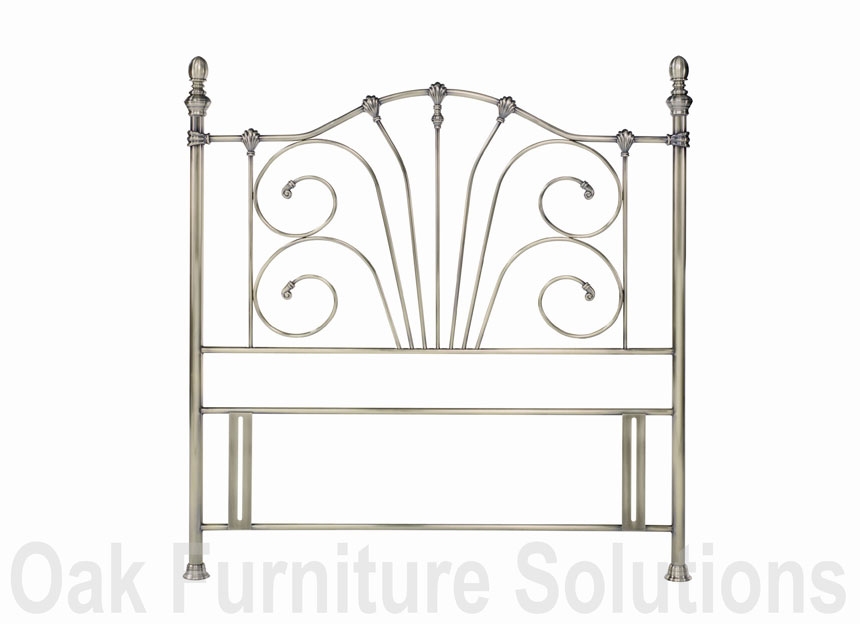 Rebecca Antique Brass Headboard - 135cm-