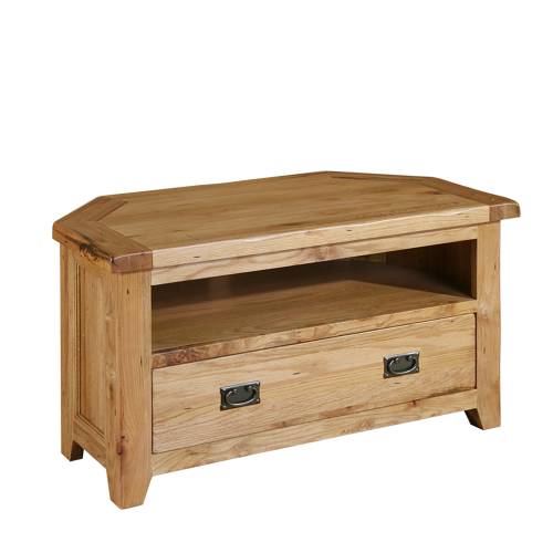 Reclaimed Oak Corner TV Unit