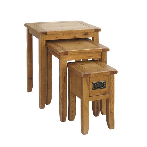 Reclaimed Oak Petite Nest of Tables 908.578