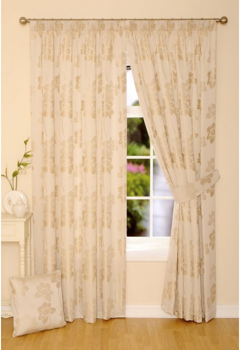 Toledo Cream Lined Curtains