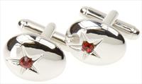 Crystal Star Nugget Cufflinks by Simon Carter