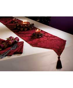 Damask Runner/Napkin and Placemat Set