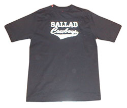 Red Dot Mens SALLAD COWBOYS applique logo t-shirt