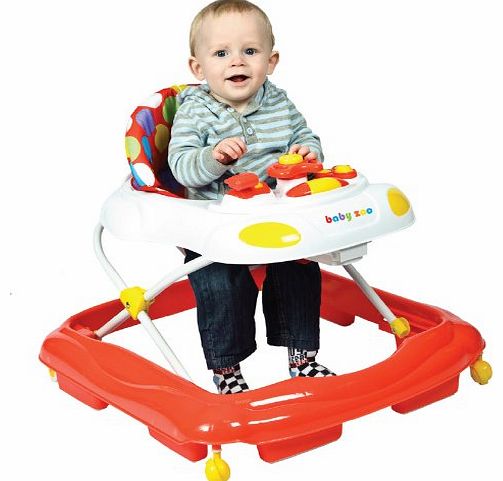 Red Kite Baby Zoo Baby Go Round With Electronic Light And Sounds Tray Baby Walker - INCLUDES 2 NOVELTY DOOR S