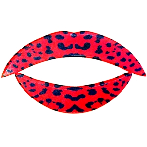 Leopard Print Lip Tattoos