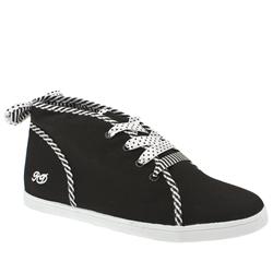 Female Santi Fabric Upper Alternative in Black and White