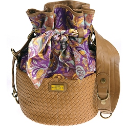 Paisley Print Bucket Bag