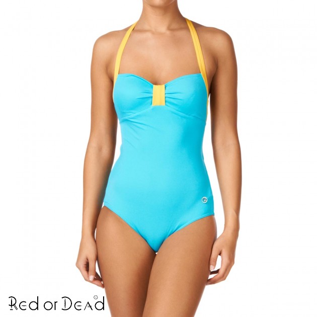 Womens Red or Dead Ducks Swimsuit -