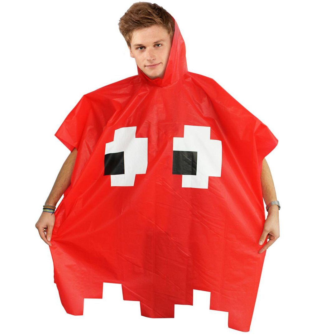 Red Retro Arcade Poncho