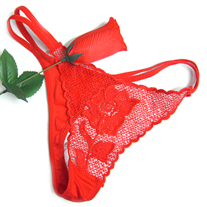 Rose Novelty Thong