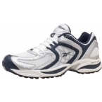 Mens Barcelona Fury Running Shoe White/Silver