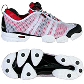 Reebok Mens Pump Opus - White/Red/Silver.