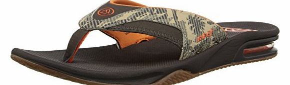 Fanning Flip Flops - Palm Camo Brown