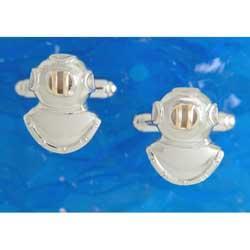 Divers Helmet Cufflinks