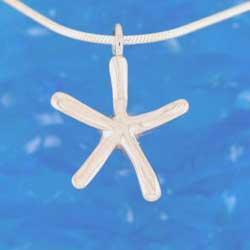 Small Starfish on Snake Chain