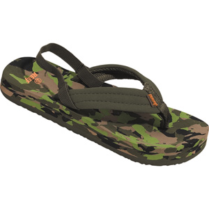 Ahi Kids flip flop - Green Camo