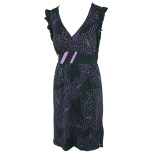 Ladies Reef Aunt Karma Dress. Black Purple