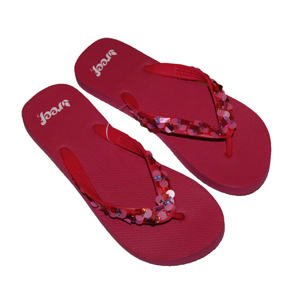 Ladies Reef Bedazzled Flip Flop. Pink