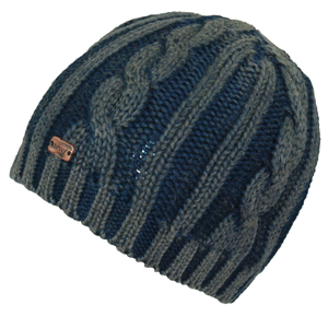 Ladies Reef Cable Beanie. Moonstone