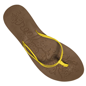 Ladies Reef Wispy Flip Flop. Yellow