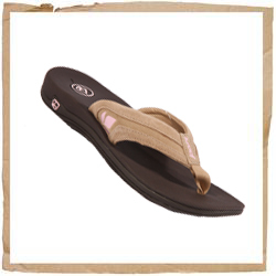 Lucia Leather Flip Flop Tan