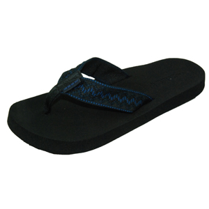 Mens Reef Contour Smoothy Flip Flop. Black Navy