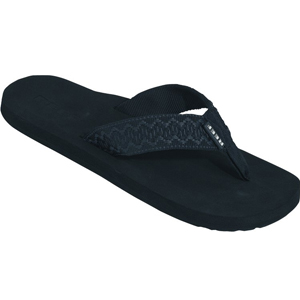 Mens Reef Contour Smoothy Flip Flops. Black