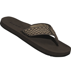 Mens Reef Contour Smoothy Flip Flops. Tan